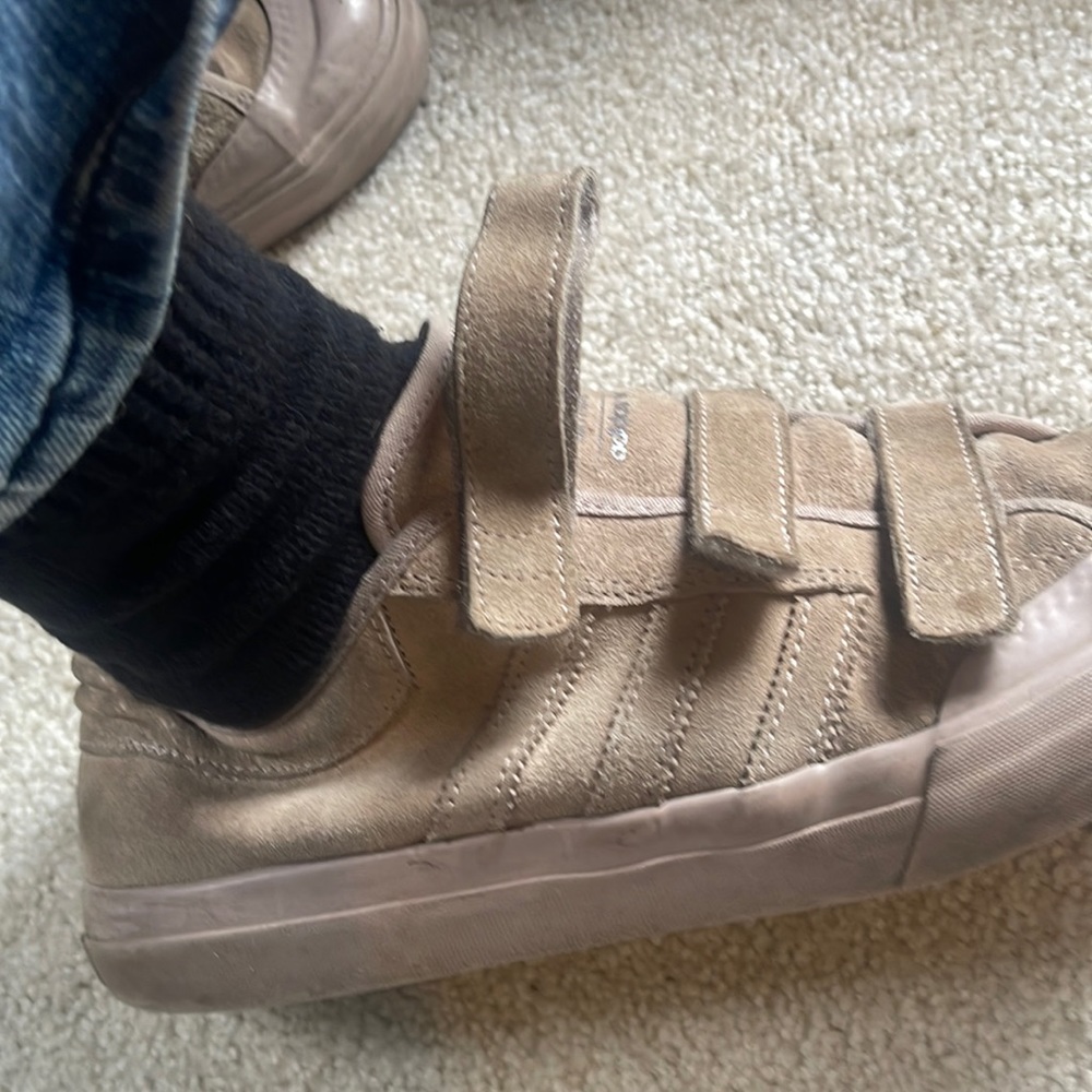 Adidas strap Velcro suede sneakers